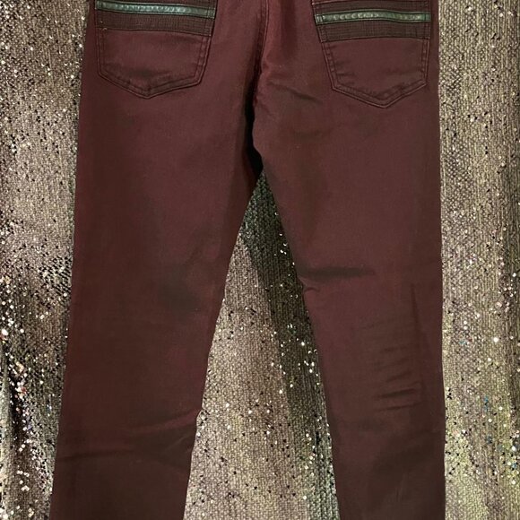 GFried Denim Burgundy Dressy Jeans Mens 34x30 - Picture 2 of 8